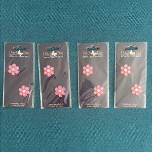 Patch Ems Pink Flower Iron-On Appliques